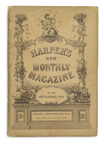 TWAIN, MARK. Tom Sawyer, Detective. As Told by Huck Finn. A Story [in:] Harpers New Monthly Magazine.